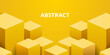 © jakk_wong - abstract modern 3d geometric yellow shape background