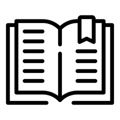 Poster - Element bookmark icon. Outline element bookmark vector icon for web design isolated on white background