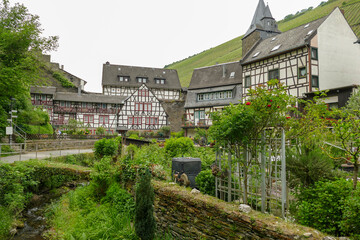 Canvas Print - Bacharach city view