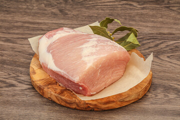 Raw pork meat for cooking