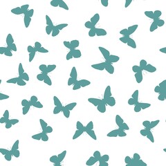 Wall Mural - pattern with butterflies