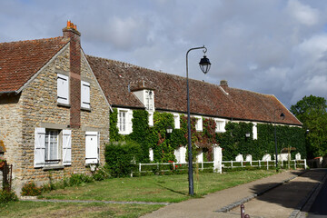 Blandy les Tours, France - august 21 2020 : the village