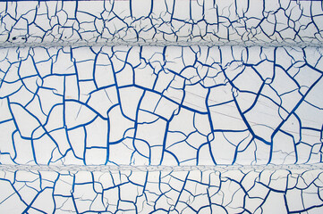 Wall Mural - Abstract cracked metal wall texture, background