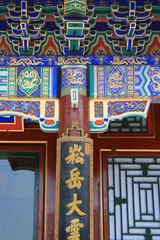 Wall Mural - pillar at the summer palace in beijing in china