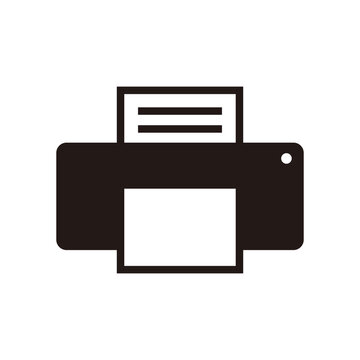 printer icon vector illustration sign