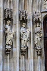 Wall Mural - Gothic style Minorities Church (Minoritenkirche, 1350) in Innere Stadt, Vienna, Austria. The minority church belongs to the 