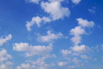 Wall Mural - Blue sky with white clouds in the day, Nature background