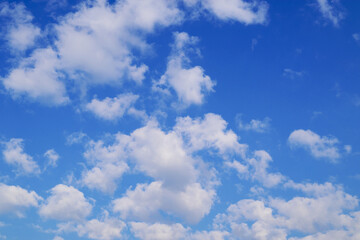 Wall Mural - Blue sky with white clouds in the day, Nature background