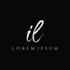Letter IL luxury logo design vector