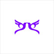 logo bird icon social animal wing economy 