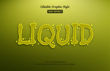 Wall Mural - liquid editable text effect