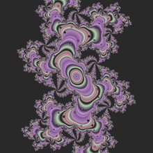 Violet Purple Black Fractal Abstract Background With Swirls