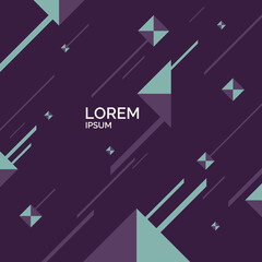 Poster - Minimalistic postcard for text. Vector geometric illustration.