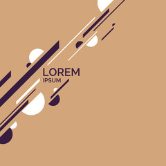 Fototapete - Abstract background with dynamic lines. Vector illustration.