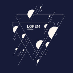 Poster - abstract geometric background. design poster with the flat figures.
