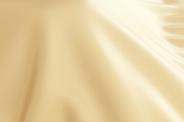 abstract gold cloth background  with soft waves. 3d rendering
