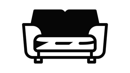 Poster - Sofa icon animation best on white background for any design