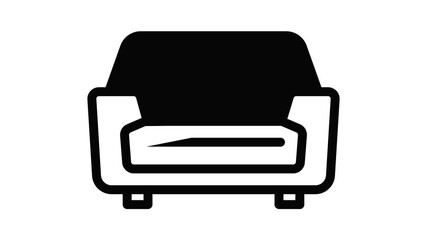Poster - Cotton sofa icon animation best on white background for any design