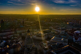 Fototapeta Miasto - Dresden aus der Luft | Luftbilder von Dresden in Sachsen | Sehenswürdigkeiten von Dresden