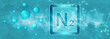 N2 symbol. Nitrogen molecule