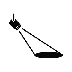 Fototapete - spotlight icon. Searchlight icon. vector illustration for mobile concept and web design on white background