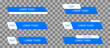 © nichosi - Lower third set. TV news banner. Header title box. Lower third layout. TV information bar. News layout in blue and white. Vector illustration. EPS 10.