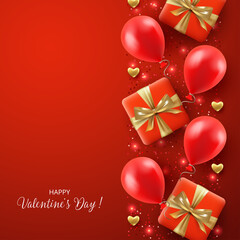 Wall Mural - Valentine's day card