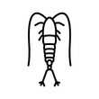 Plankton vector icon. copepod icon. animal sign. vector illustration
