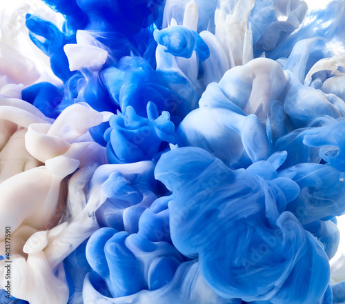 Fotografia Abstract ink drop in water