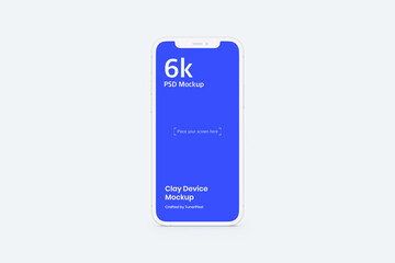 Wall Mural - realistic smartphone mockup | fully editable file, replaceable screen, separated shadow and backgrou