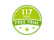 © Rubel - 117 days free trial. 117 day Free trial badges