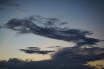 Clouds in blue sky