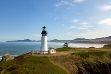 Lighthouse On The Coast Of Oregon, USA