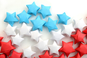 Wall Mural - Origami lucky stars decoration
