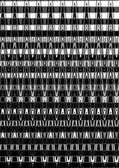 Poster - Monochrome black and white geometric ornament. Abstract digital background with vertical lines and textures.