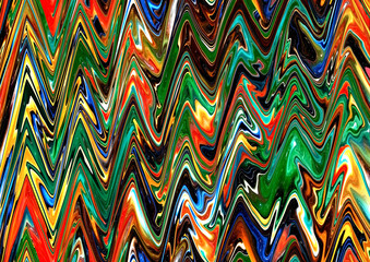 Poster - Artistic zigzag texture for digital design. Fluid colors backgrounds. Can be use for brand identities, invitation designs, packaging, labels, business cards, and interactive web backgrounds.