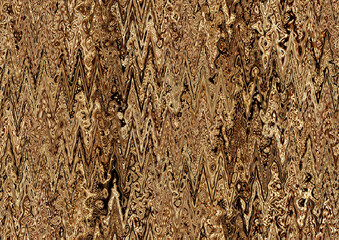 Poster - Creative painting zigzag art. Gold wallpaper in modern style. Abstract texture background. Digital artwork for graphic design, print on canvas. Stock. Can be used as conceptual pattern. Marble.