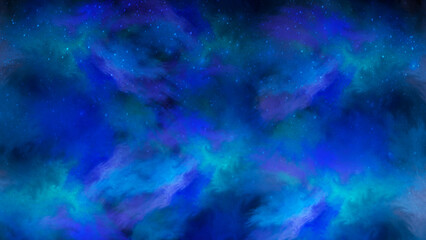 Wall Mural - abstract blue fractal background in the form of clouds and lightning. suitable for use in imaginatio