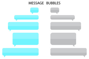 Poster - Illustration with message bubble. Phone icon vector. Mobile interface design. Ui design. Stock image. EPS 10.