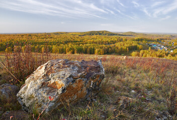 Autumn view of Bugotak hills 5