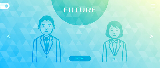Web page template of business. Landing page concepts for website development. Vector illustration.