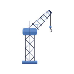 Canvas Print - crane construction tower isolated icon