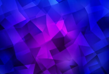 Dark Purple, Pink vector polygonal background.