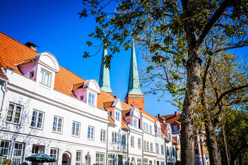 Wall Mural - The dome of the hanseatic town Luebeck, Schleswig-Holstein, Germany