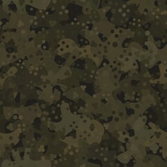 Camouflage pattern background. Classic clothing style masking camo repeat print