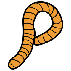 Sticker - Earthworm 