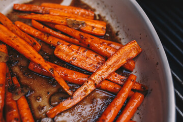 Grilled carrots