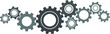 gearwheels icon teamwork together concept vector 