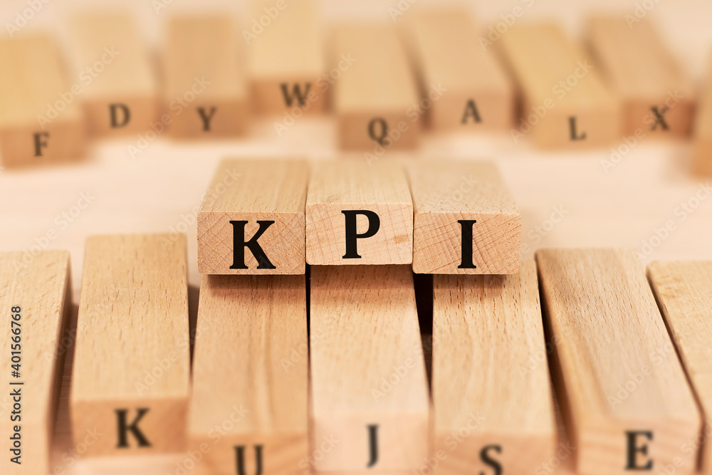 Kpi Building Blocks Word KPI Key Performance Indicator made with wood building blocks Stock ...