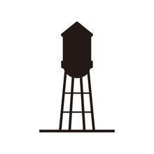 Water Tower Logo Design Template Vector Illustration